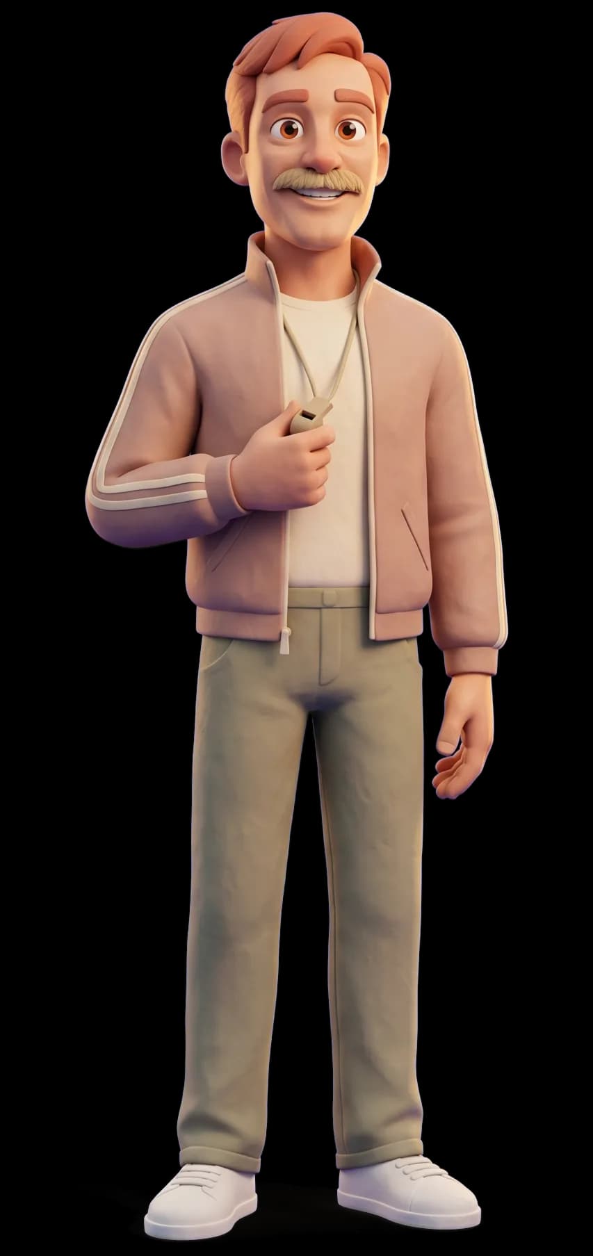 Ted Lasso as a clay figurine