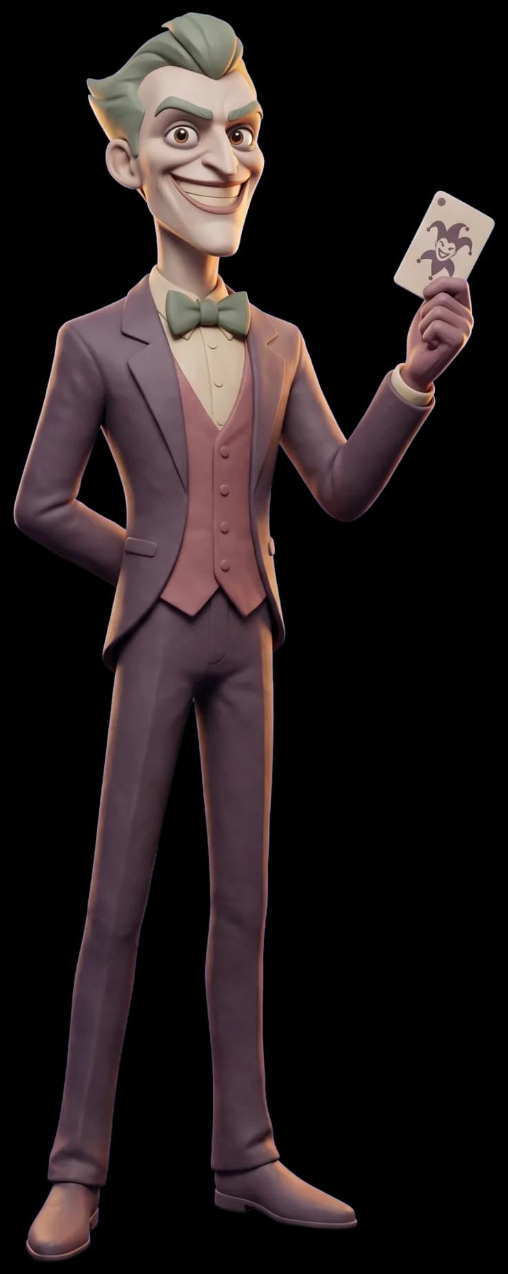 The Joker as a clay figurine