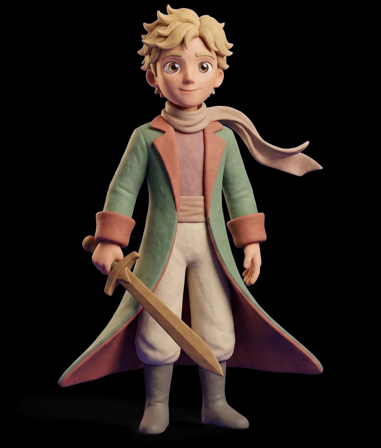 The Little Prince as a clay figurine