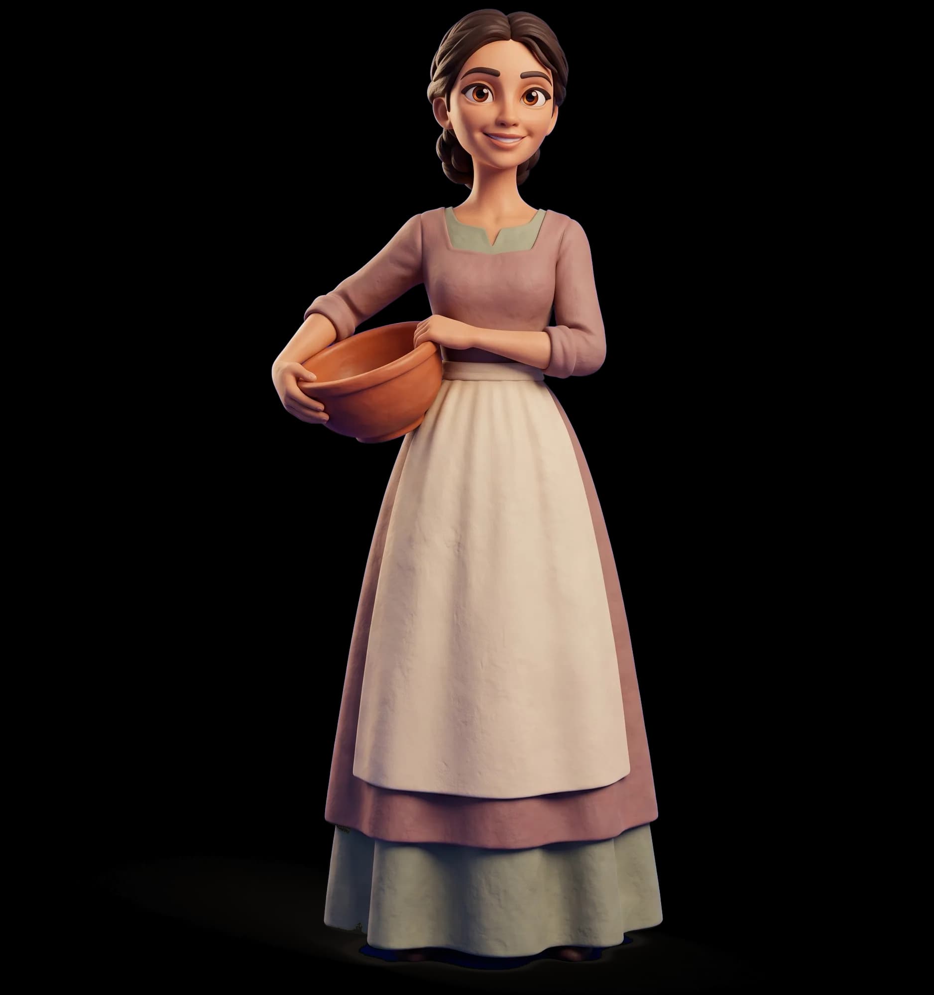 Tita as a clay figurine