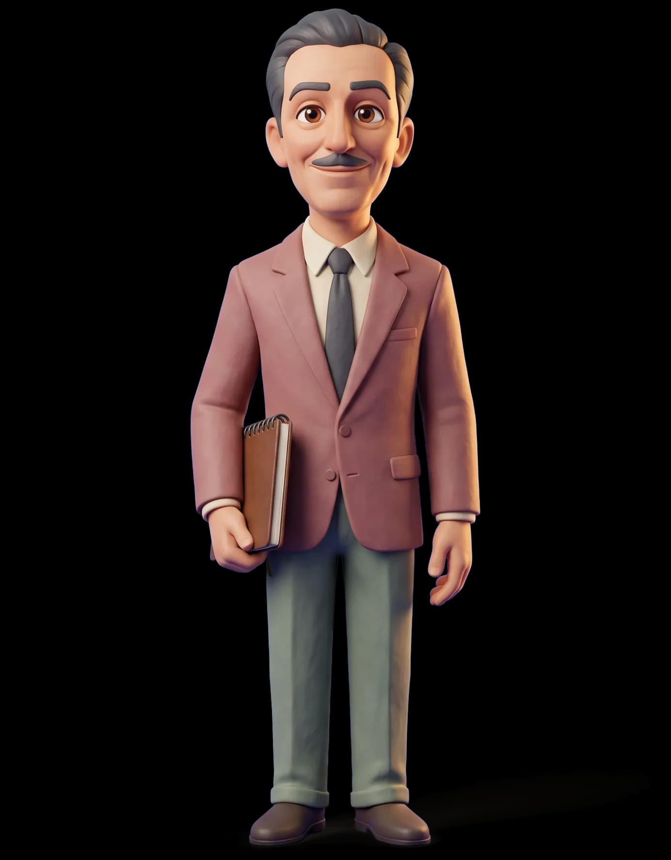 Walt Disney as a clay figurine