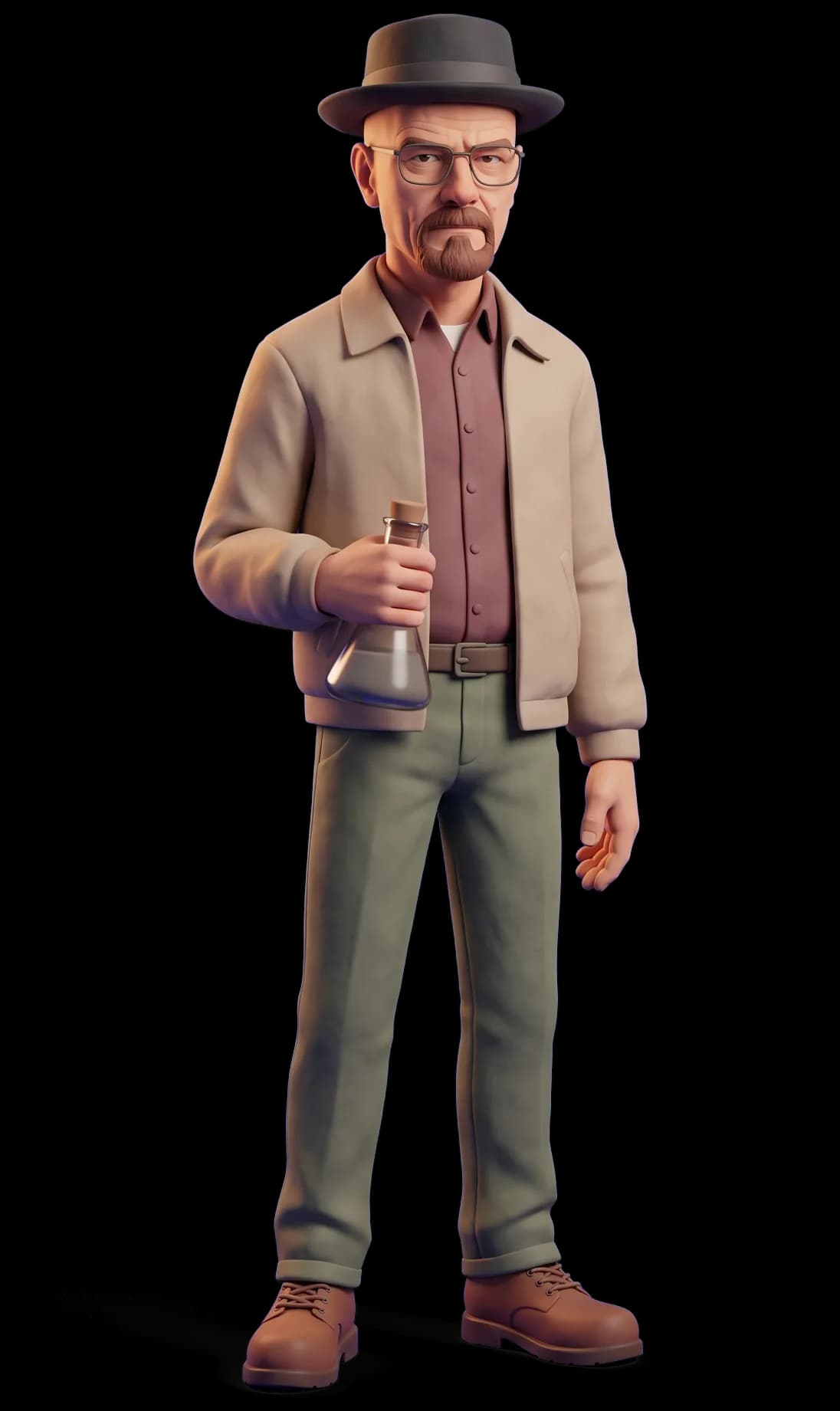 Walter White as a clay figurine