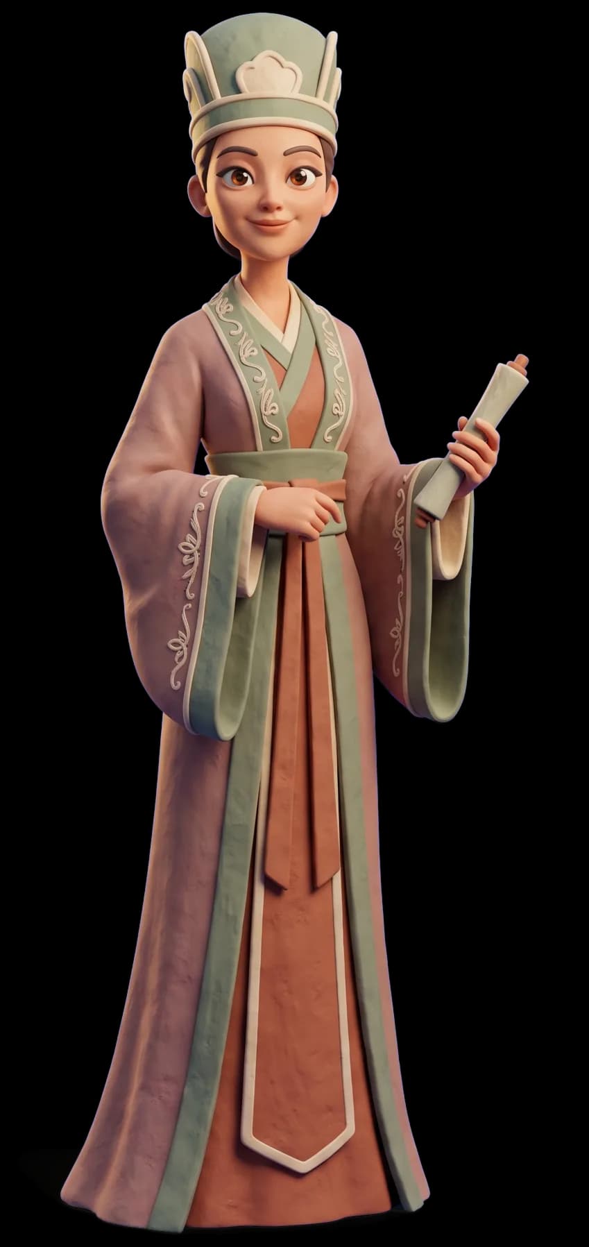 Wu Zetian as a clay figurine