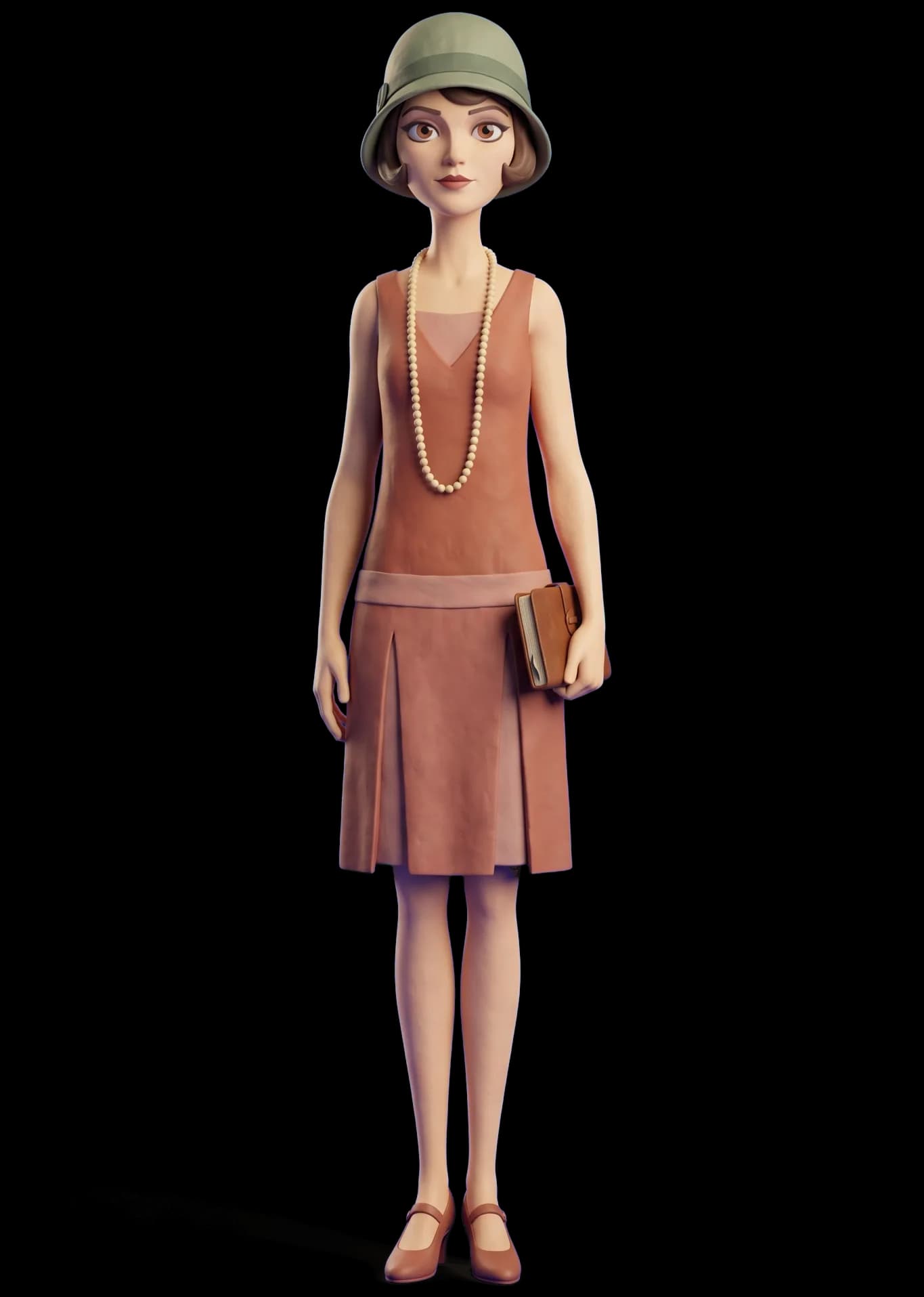 Zelda Fitzgerald as a clay figurine