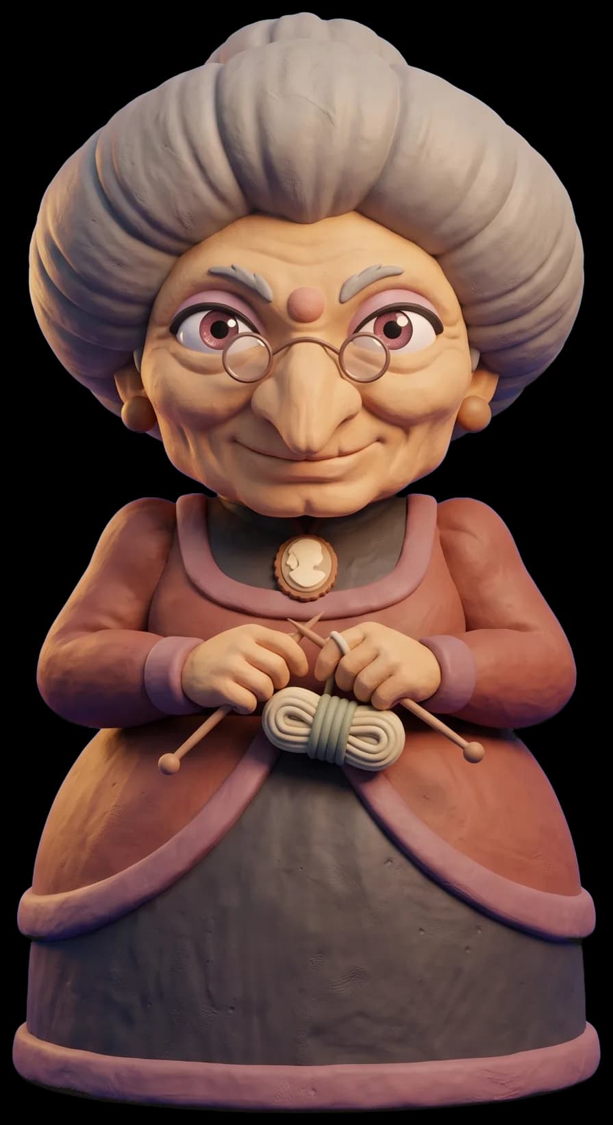 Zeniba as a clay figurine