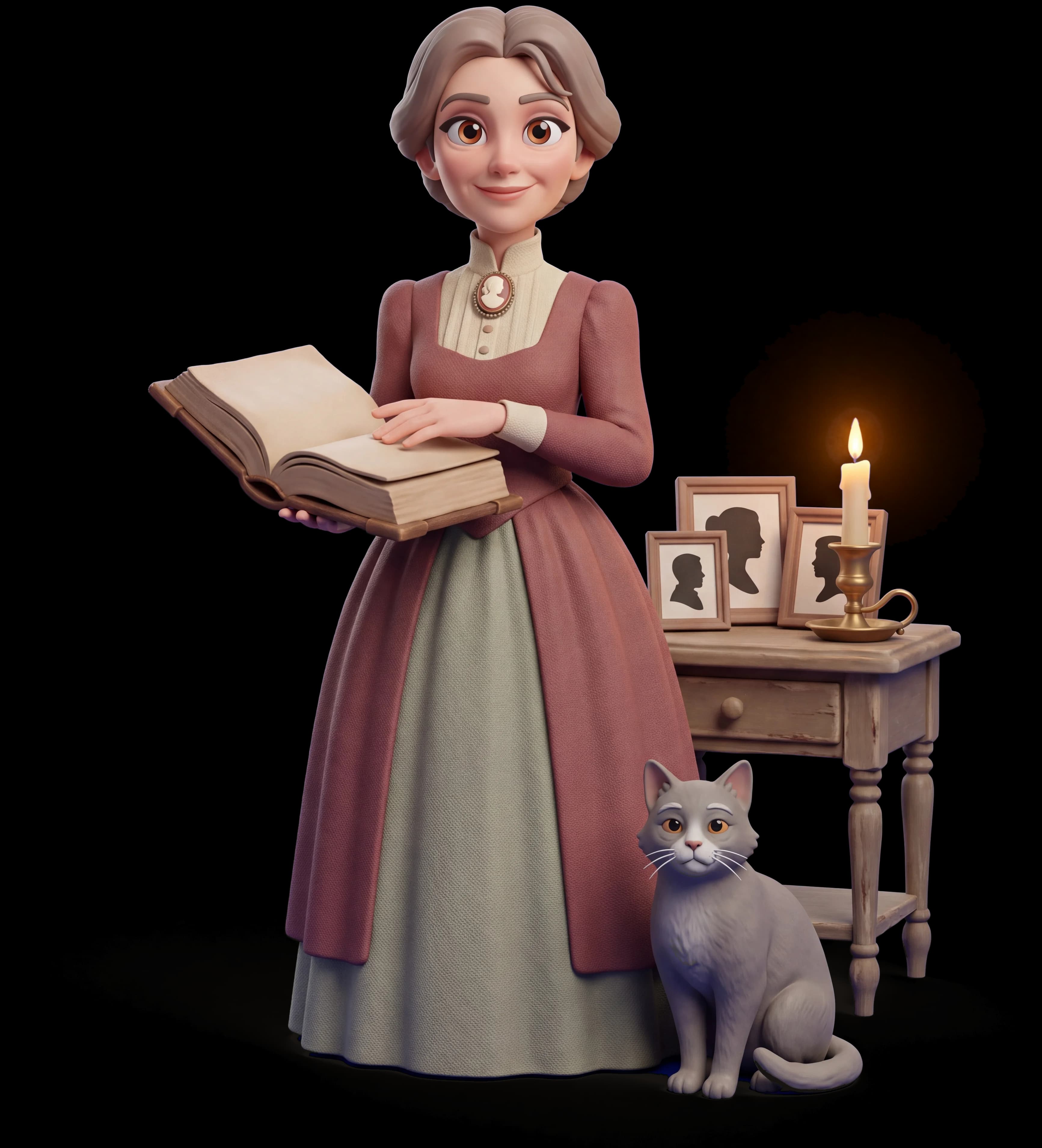 Hereditary Witch clay figure