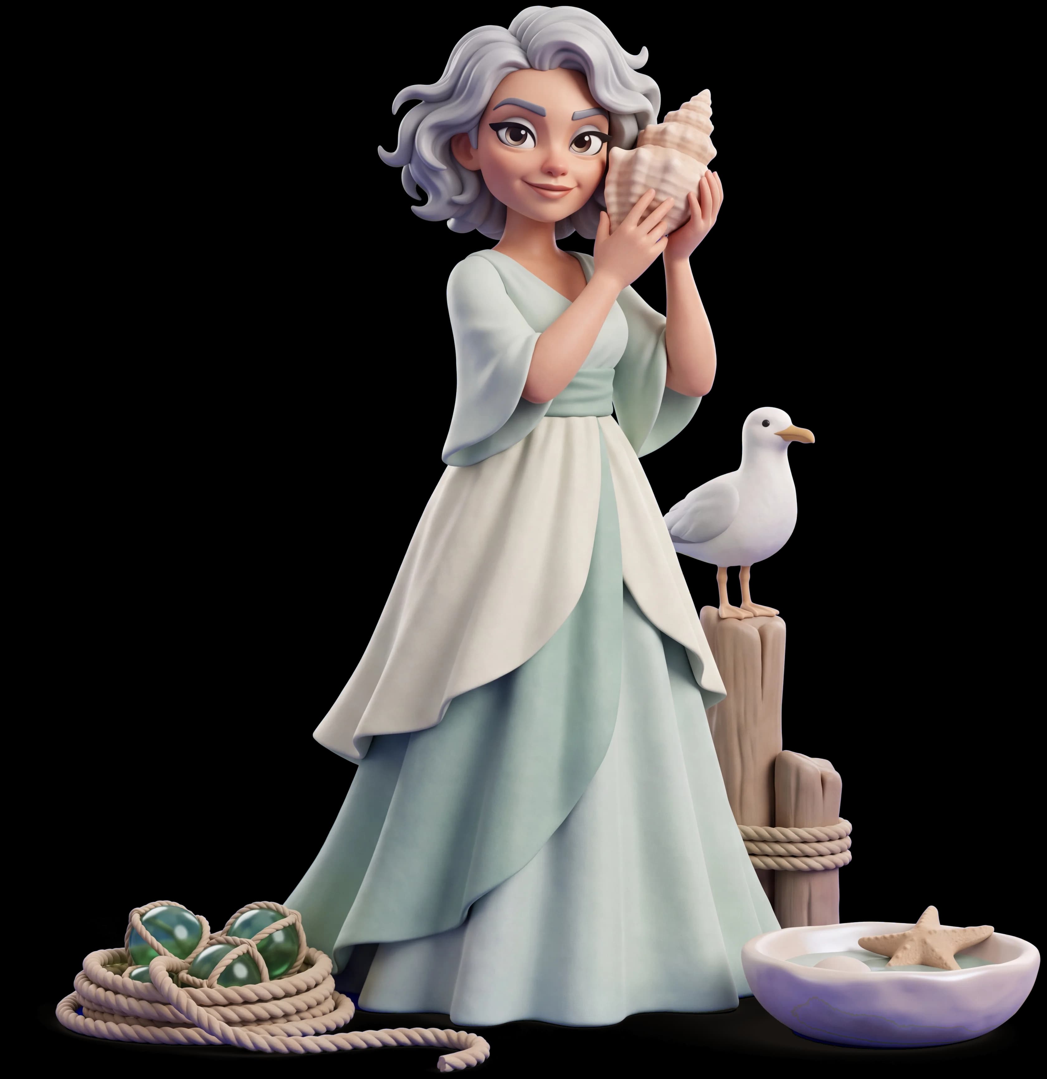 Sea Witch clay figure
